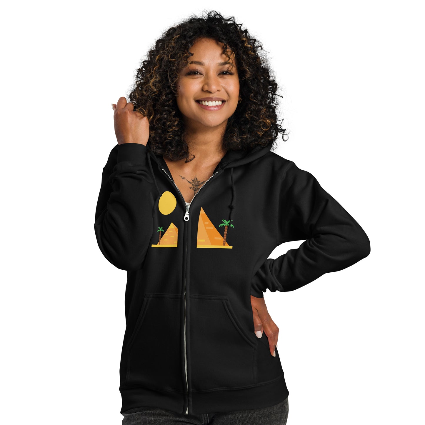 Pyramid-Unisex heavy blend zip hoodie