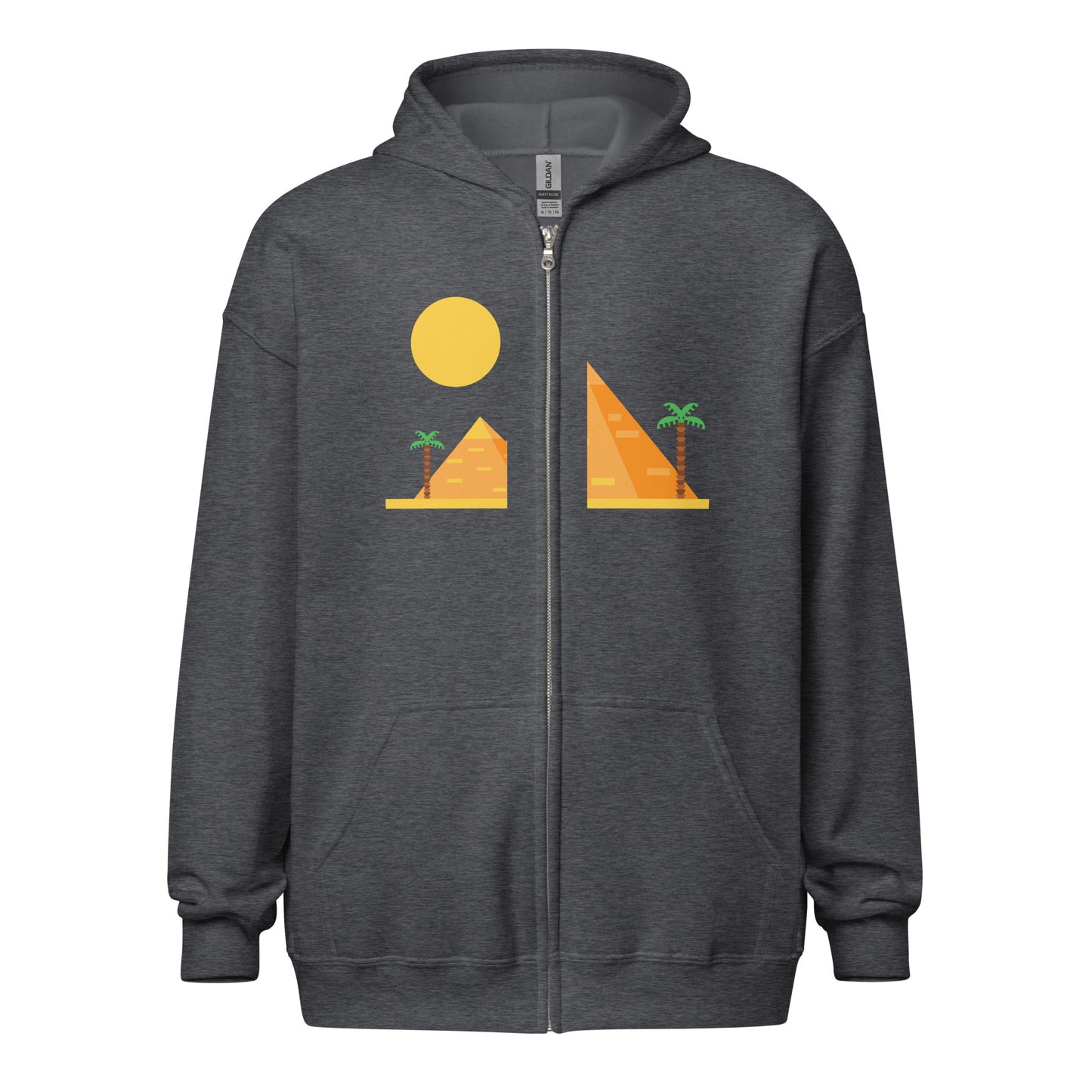 Pyramid-Unisex heavy blend zip hoodie