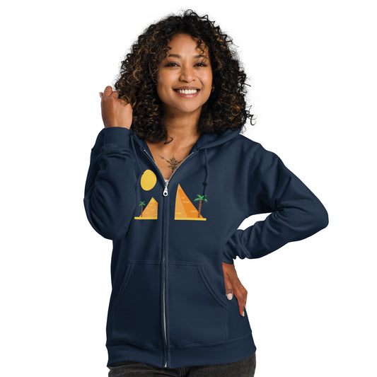 Pyramid-Unisex heavy blend zip hoodie