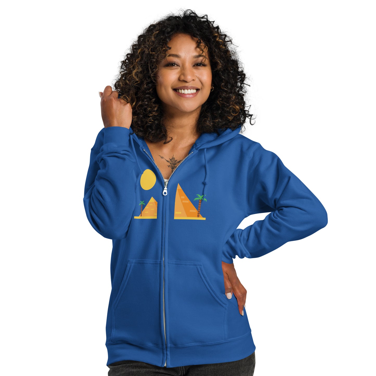 Pyramid-Unisex heavy blend zip hoodie